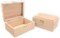 12 Pc Unfinished Rectangle Wood Boxes, Natural DIY Craft Stash Boxes with Hinged Lid and Clasp, Ideal for Arts, Crafts, Hobbies, Jewelry, and Keepsake Storage